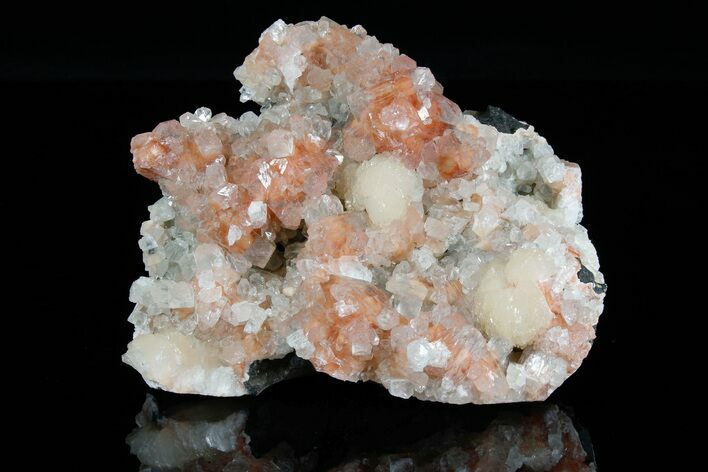 Apophyllite Crystals after Chabazite with Stilbite - India #176824
